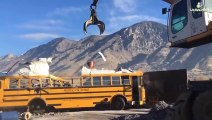 Extreme Dangerous Shredding A Bus, Destroying Car For Metal Recycling, Crushing Everything Machines