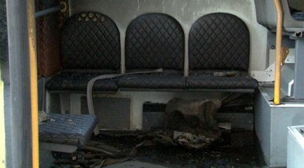 E-5'te seyir halindeki özel halk otobüsü alevler içinde kaldı