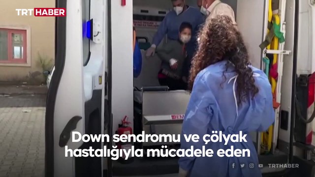 Ambulans uçak down sendromlu Seyfullah için havalandı
