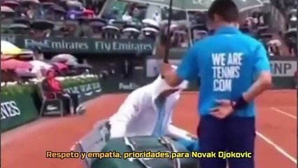 Respeto y empatía, prioridades para Novak