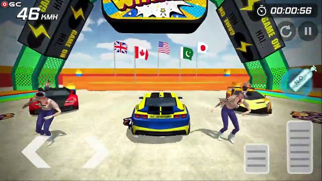 Crazy Car Stunts Mega Ramps / IMPOSSİBLE TRACK / 2021 New Car Driver Games / Android GamePlay #4