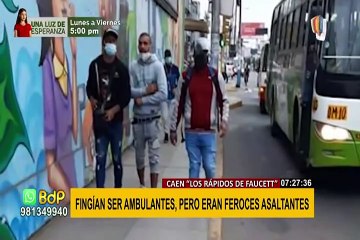“Los rápidos de Faucett”: sujetos fingían ser ambulantes, pero eran feroces asaltantes