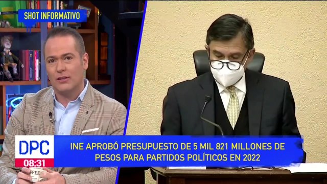 INE aprobó presupuesto de 5 mil 821 millones de pesos a partidos políticos en 2022