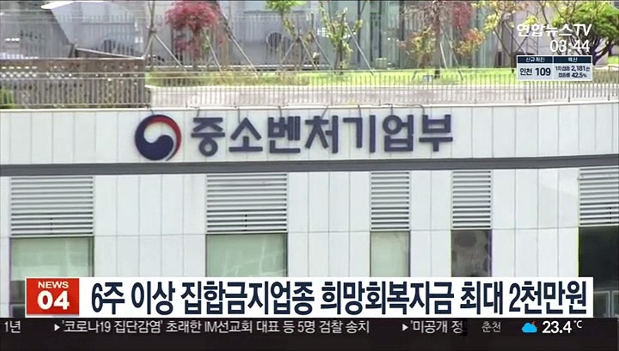 6주 이상 집합금지업종 희망회복자금 최대 2천만원
