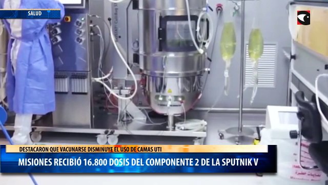 Misiones recibió 16.800 dosis del componente 2 de la Sputnik V