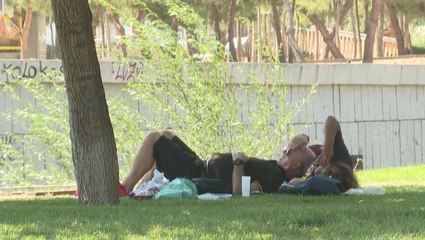 Extreme heat sizzles Madrid