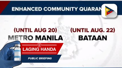 Mga pagbabago sa quarantine classification ng ilang lugar sa bansa, inaprubahan ni Pangulong Duterte