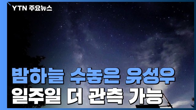 밤하늘 수놓은 화려한 유성우...일주일 더 본다 / YTN