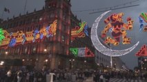 La capital mexicana conmemora con luces los 500 años de resistencia indígena