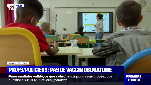 Pourquoi les enseignants et les policiers ne sont-ils pas concernés pas la vaccination obligatoire ?