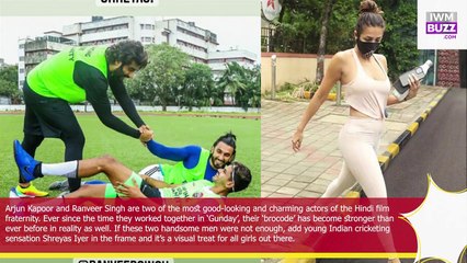 Arjun, Ranveer and Shreyas enjoy football together, Malaika sizzles in yoga pants