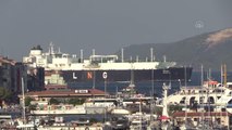 ÇANAKKALE - Cezayir bandıralı LNG gemisi Çanakkale Boğazı'ndan geçiş yaptı
