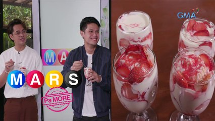 Mars Pa More: Jon Lucas makes very berry Strawberry cake in a glass | Mars Masarap