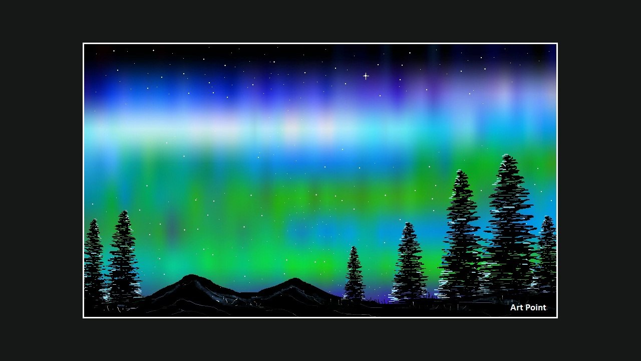 How to Draw - in computer| Microsoft paint tutorial | ms paint | scenery drawing 115 - Art Point