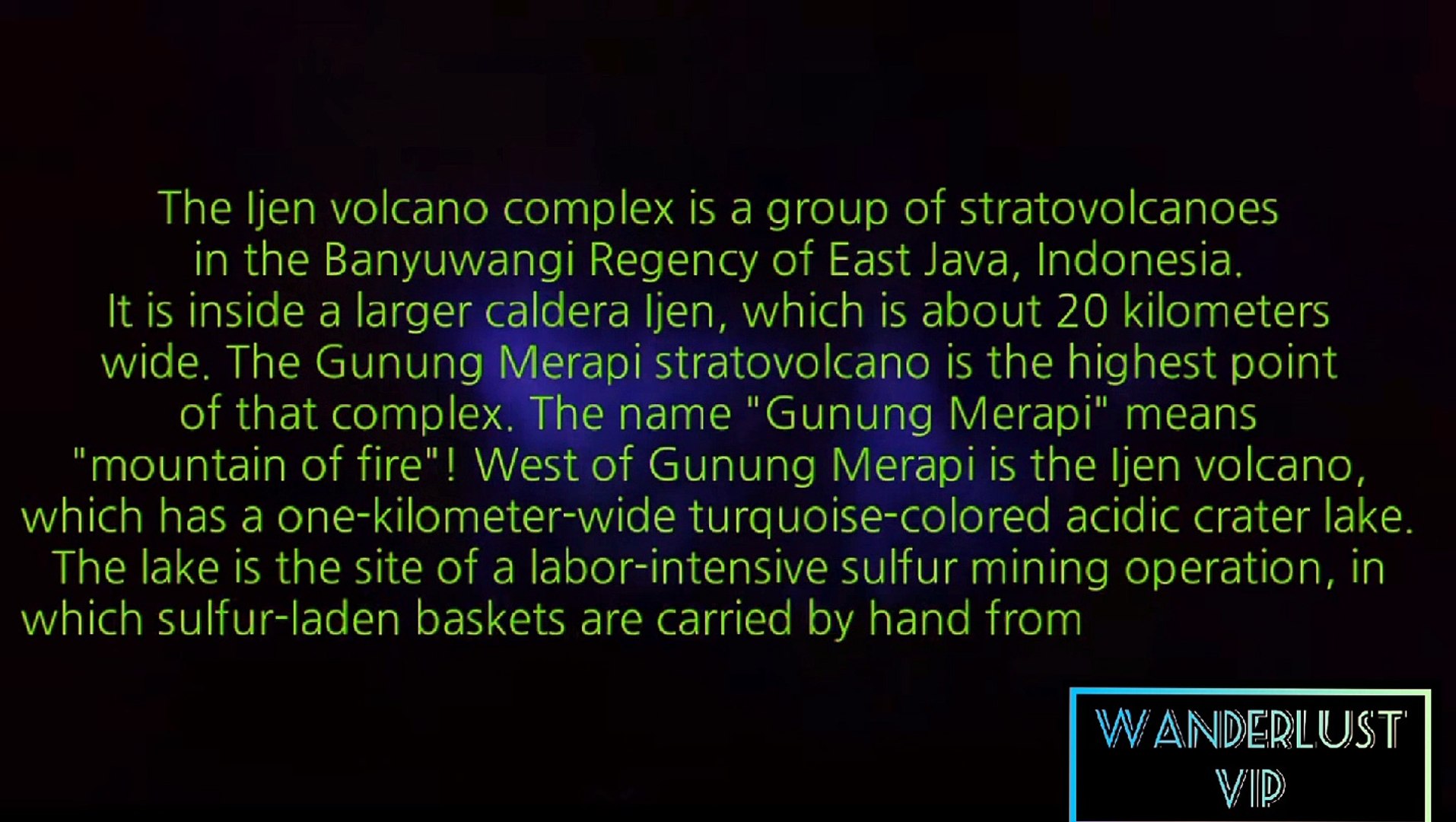 ⁣Mount Ijen Blue Flame Documentary Travel Guide Indonesia
