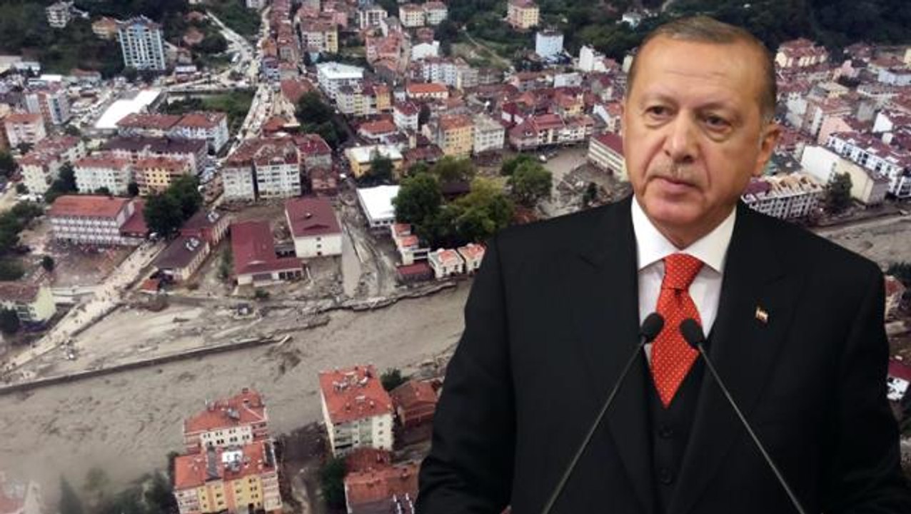 Cumhurbaşkanı Erdoğan, selin vurduğu Kastamonu Bozkurt'a gidiyor