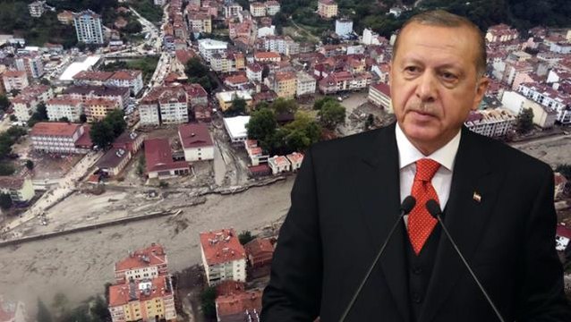 Cumhurbaşkanı Erdoğan, selin vurduğu Kastamonu Bozkurt'a gidiyor