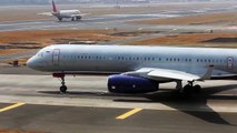 04.Ultra Rare RusJet Tupolev Tu-204 RA-64014 in Aeroflot Airlines Livery _ Takeoff from Mumbai Airport_Trim