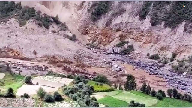 Landslide blocks flow of Chenab in Himachal's Lahaul-Spiti, villagers evacuated
