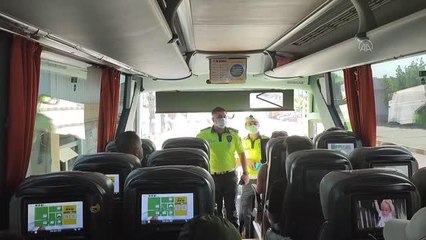 Şehirler arası yolcu otobüsleri denetlendi