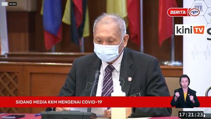 LIVE: Sidang media KKM mengenai perkembangan semasa Covid-19