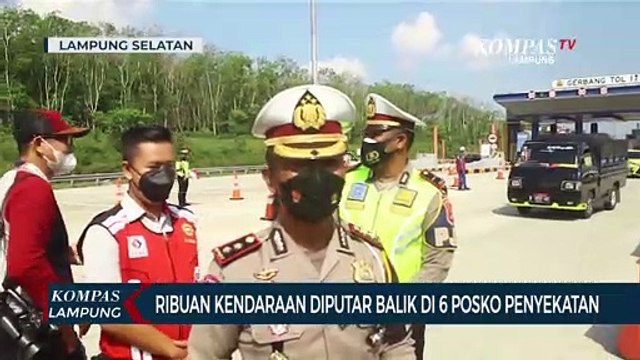 Ribuan Kendaraan diputar Balik di 6 Posko Penyekatan