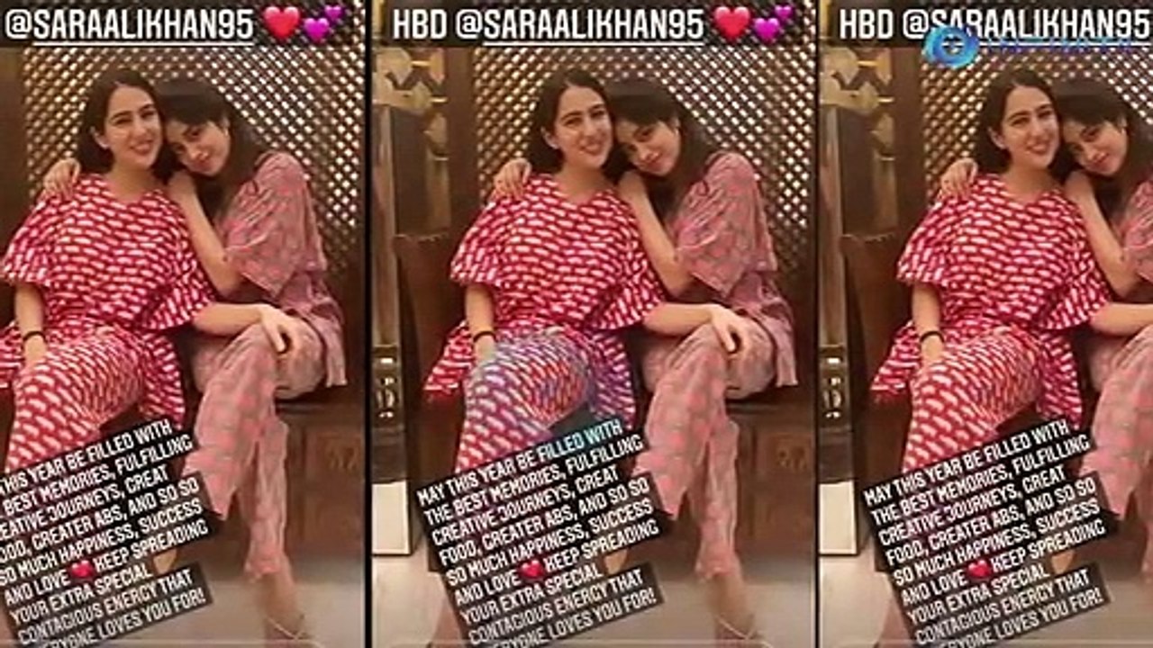 Janhvi Kapoor's special birthday post for Sara Ali Khan