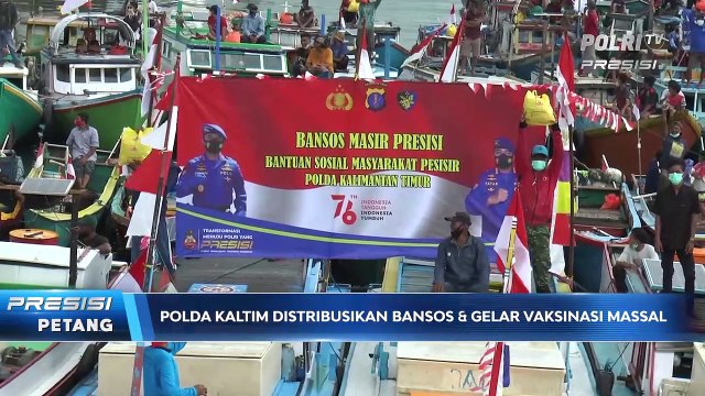Polda Kaltim Gelar Vaksinasi Sasar Masyarakat Pesisir