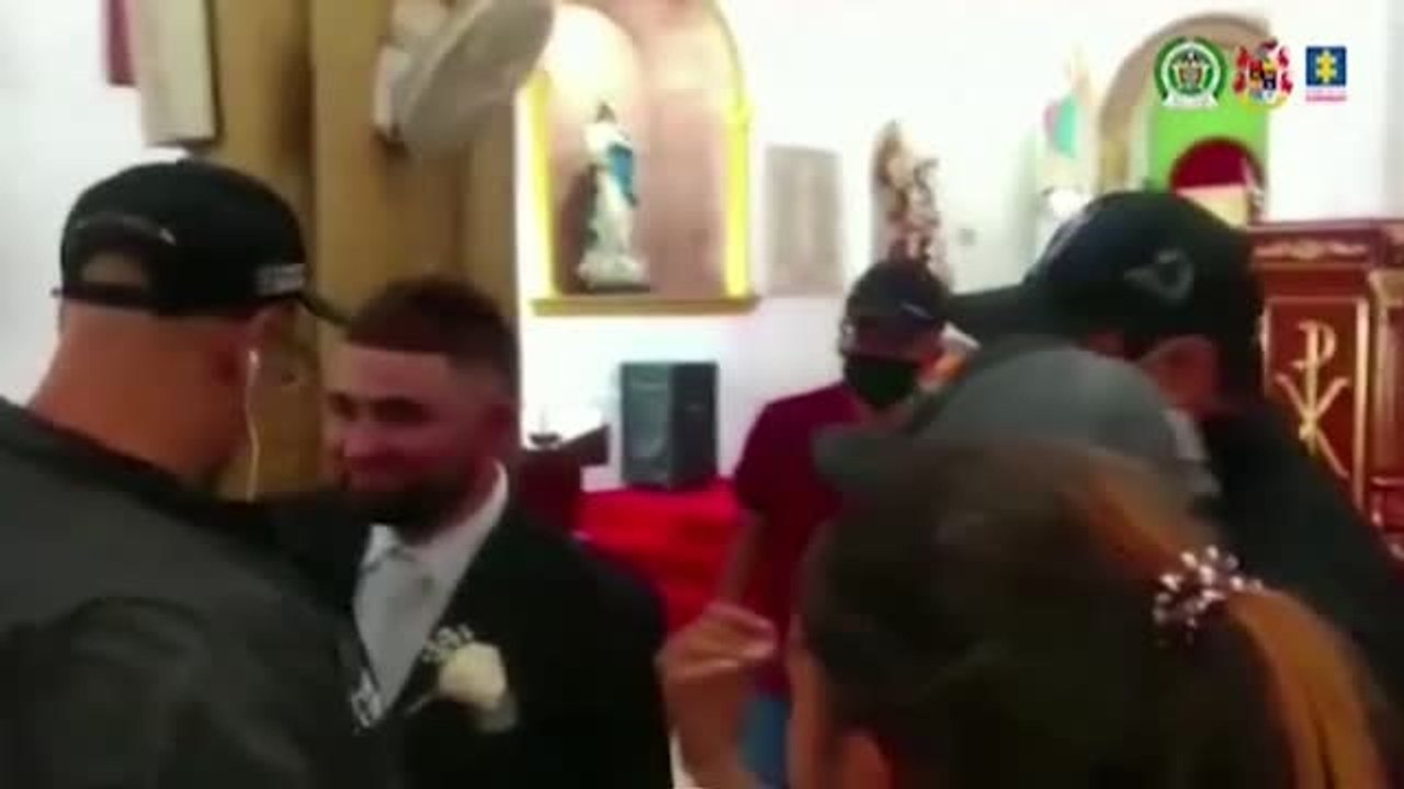 Detienen a un narcotraficante durante su boda en Colombia