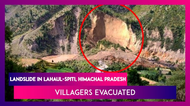 Landslide In Lahaul-Spiti District Blocks Chandrabhaga River's Flow, Villagers Evacuated From Low-Lying Areas Due To Flash Flood Fears