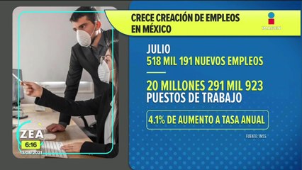 Aumenta la creación de empleos en México