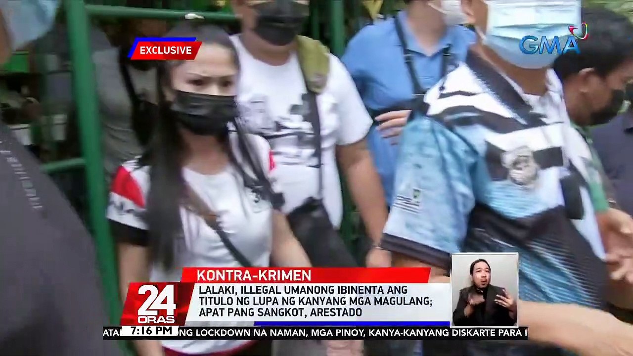 Lalaki, illegal umanong ibinenta ang titulo ng lupa ng kanyang mga magulang; Apat pang sangkot, arestado | 24 Oras