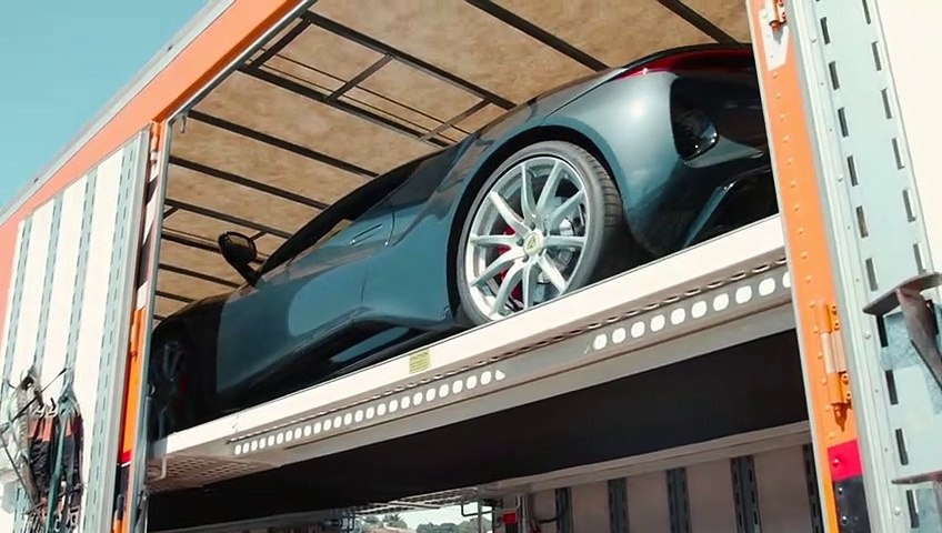 Jenson Button drives the new Lotus Emira at...