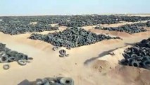 بالفيديو: الكويت تسعى للتخلص من أكبر مقبرة للإطارات المطاطية في العالم
