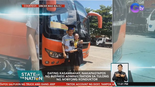Dating kasambahay, nakapagtapos ng business administration sa tulong ng nobyong konduktor | SONA