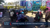 Tidak Gunakan Masker, Belasan Orang Terjaring Razia Langsung Diberi Sanksi