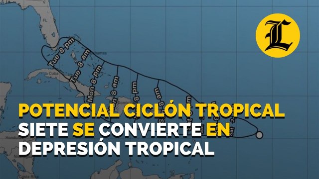 Potencial ciclón tropical siete se convierte en depresión tropical