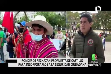 Líder nacional de las rondas señaló que no estarían dispuestos a cuidar las ciudades
