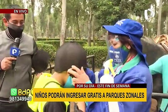 Día del Niño: menores podrán ingresar gratis a parques zonales este fin de semana