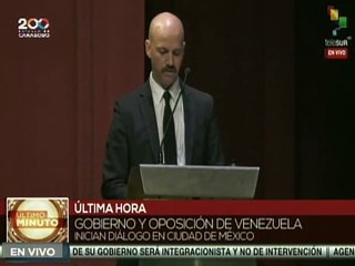 Dag Nylander | Agradece la colaboración del Gobierno de México en el Diálogo para la Paz en Vzla.