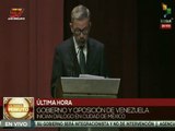 Oposición venezolana se compromete en alcanzar acuerdo integral en Mesa de Diálogo en México