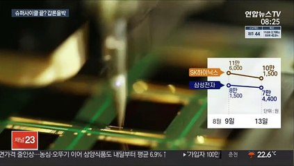 잔치는 끝났다? 반도체주 주가 '털썩'