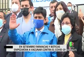 ¿Cuándo empezaría la vacunación en boticas y farmacias?