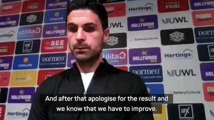 Arteta looks to reassure Arsenal fans after disappointing defeat at Brentford