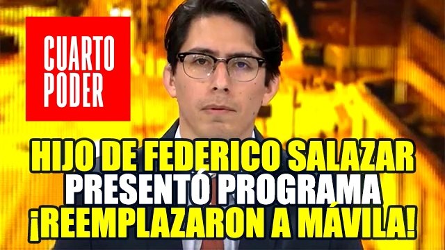 SEBASTIÁN SALAZAR, HIJO DE FEDERICO SALAZAR, APARECE EN AVANCE DEL PROGRAMA CUARTO PODER