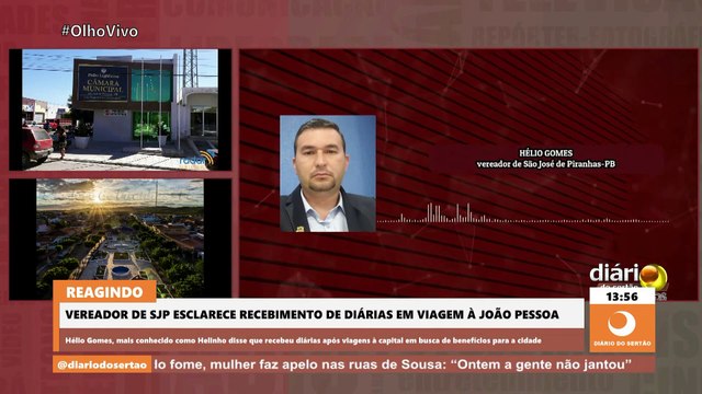 Vereador de São José de Piranhas esclarece diárias para João Pessoa e revela valor do seu salário