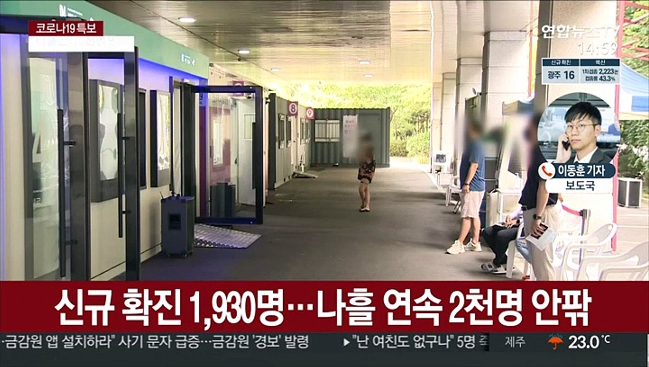 신규확진 사흘째 2천명 육박…광복절 연휴 중대기로