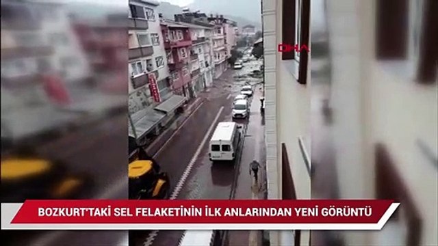 Kastamonu'daki selden yeni görüntü! Bozkurt'ta selin ilk anları