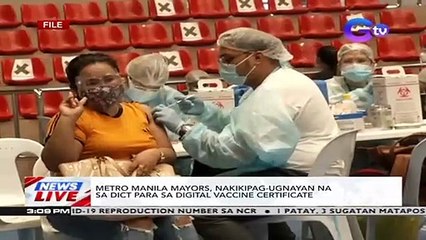 Metro Manila Mayors, nakikipag-ugnayan na sa DICT para sa digital vaccine certificate | News Live