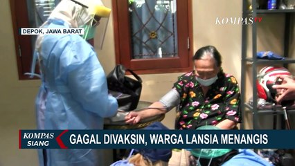 Tải video: Ada Penyakit Penyerta, Lansia di Depok Menangis Karena Gagal Divaksin